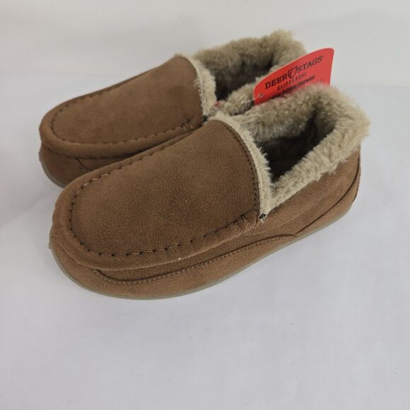 Deer Stags Slipperooz Youth Size 1 Lil Spun Chestnut With Box - Picture 2 of 8